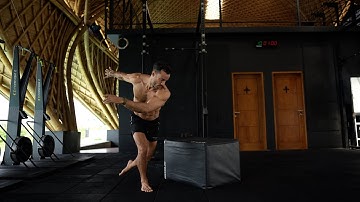 Single Leg Rotational Box Jump - Height Performance Exercise Demo