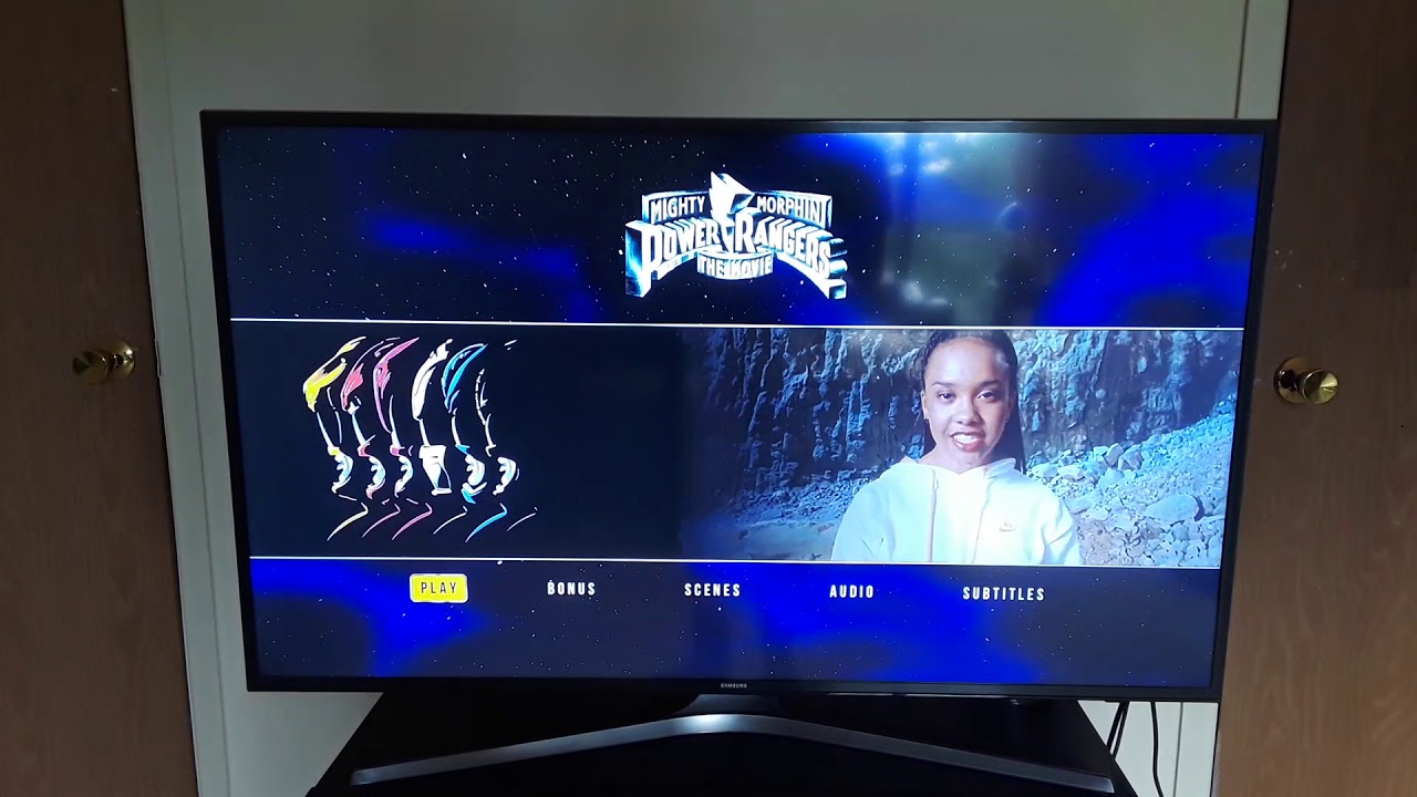 Mighty Morphin Power Rangers the movie 2019 Blu Ray menu walkthrough