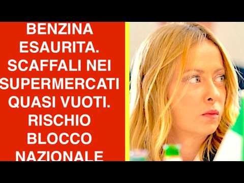 Video BENZINA ESAURITA. SCAFFALI NEI SUPERMERCATI QUASI VUOTI. RISCHIO BLOCCO NAZIONALE