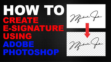 How to Create E-Signature - Adobe Photoshop (E-SIGNATURE)