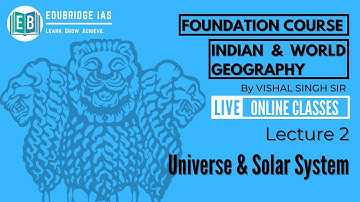Geography Foundation Course 2021 - Lecture 2 #IAS #UPSC #Geography