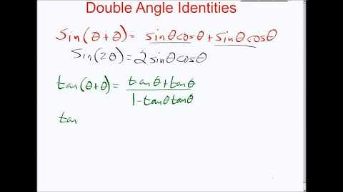 Pcalc Lesson 5 5 Video A Intro to double angle formulas