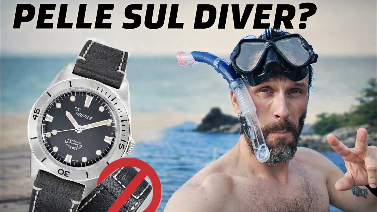Cinturino in pelle su un'orologio Diver! Una bella moda!?