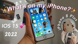 Что В Моем Айфоне 8 Плюс? || What’s  on my iPhone | ios 15 💕 оформление, виджеты *aesthetic*✨