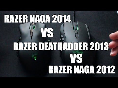 Razer Naga 2014 vs Razer Naga 2012 vs Razer Deathadder 2013