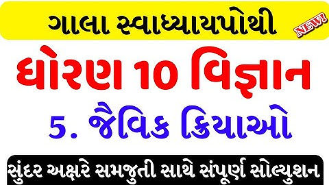 std 10 science ch 5 swadhyay pothi/dhoran 10 science ch 5 swadhyay pothi solution/std 10 sci 5