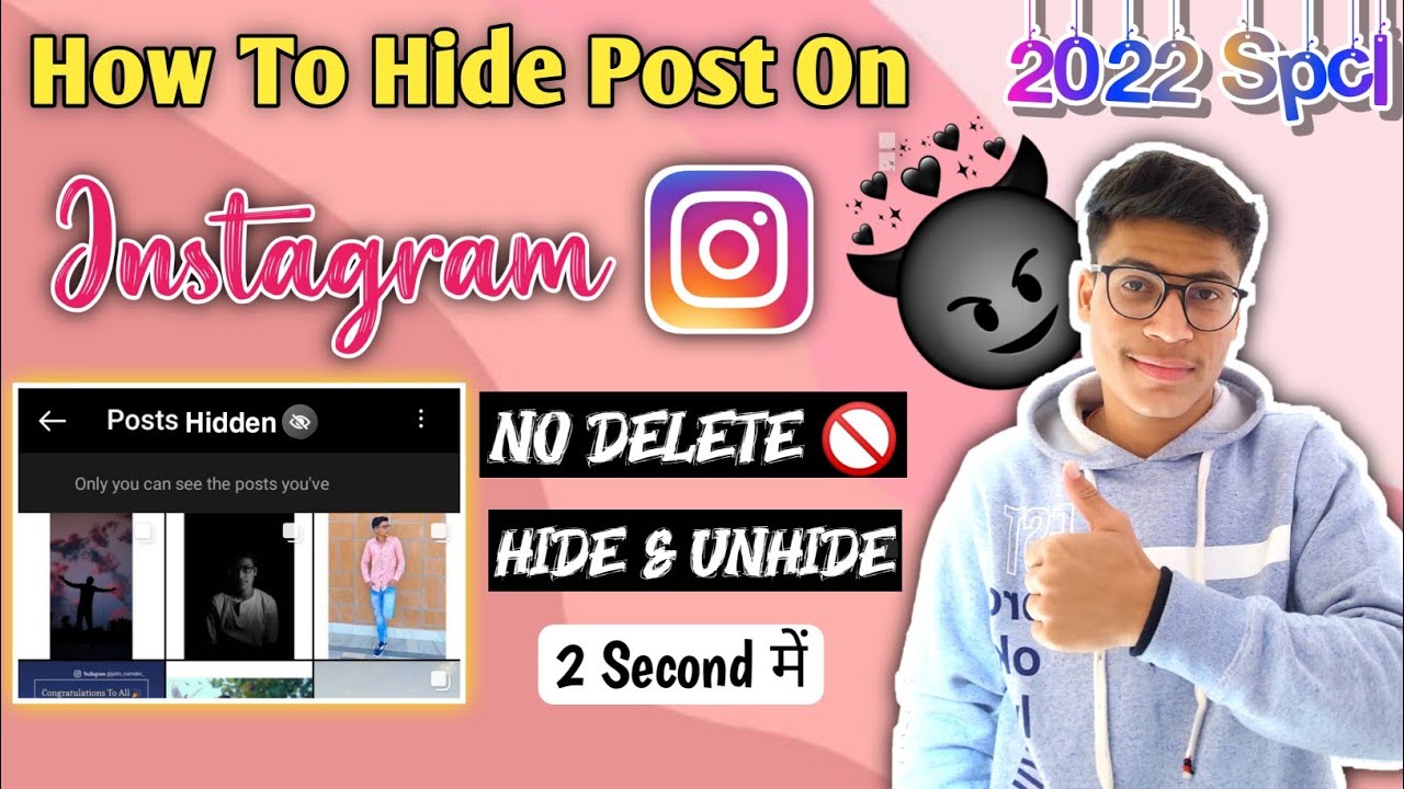 How To Hide Post On Instagram 2022 || Instagram Par Post Hide Kaise ...