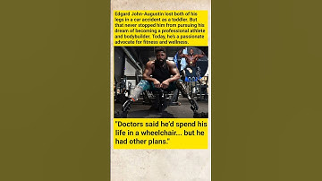 No Legs, No Limits: How This Man Became a Pro Athlete & Bodybuilder 💪 #Inspiration