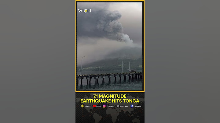 Tonga Earthquake: 7.1 Magnitude Earthquake Hits Tonga, Tsunami Warning Issued | WION Shorts