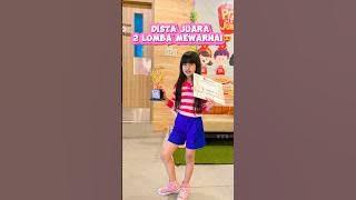 DISTA JUARA 2 LOMBA MEWARNAI😍!! #viralvideo #trending #shortviral
