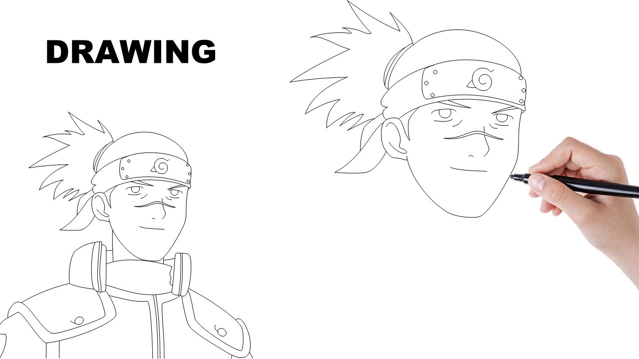 How to Draw Iruka Umino, Naruto