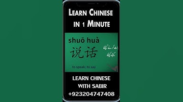 #shorts Learn Chinese in 1 Minute - ALL the Basics You Need - video 5