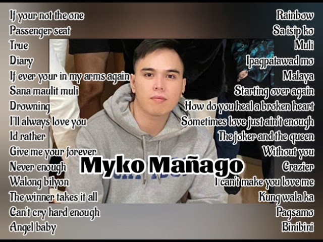 Myko Mañago l Nonstop Cover Songs #cover #playlist #lovesong class=