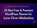 20 Best WordPress Themes for Lawyer &amp; Law Firm Websites - December 2020 Edition