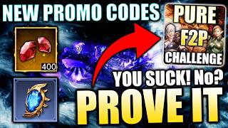 AMAZING NEW PROMO CODES Starting My New Account Watcher of Realms