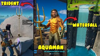 How to UNLOCK AQUAMAN SKIN + EDIT STYLE in Fortnite - CLAIM TRIDENTS & DIVE AT GORGEOUS GORGE