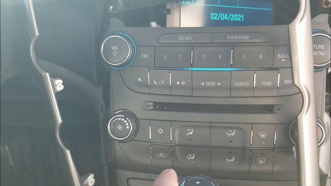 How To Remove Chevrolet Malibu Radio (2013-2015 and 2016 classic