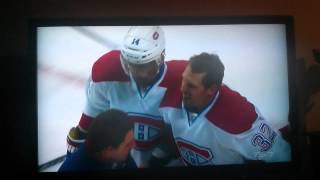 Kevin Miller knocks out Travis Moen! Awesome!