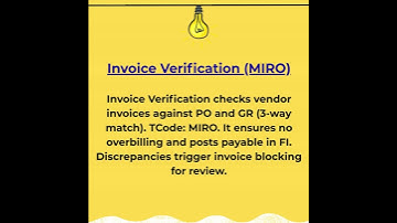 #shorts | SAP S/4 HANA | SAP Course | SAP MM | Invoice Verification