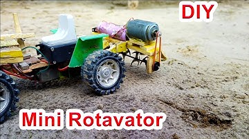 Mini DIY homemade Rotavator for mini tractor (DIY Technician)