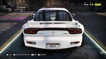 NFS Heat - Mazda RX-7 Forged Wankel Swap Engine & Rocket Bunny Build (No Commentary)