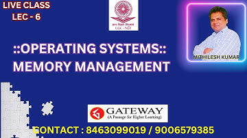 UGC NET TARGET JUNE 2025 COMPUTER SCIENCE & APPLICATIONS : OPERATING SYSTEMS LEC - 8  LIVE STREAMING