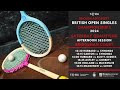 Rackets British Open 2024 - Saturday Qualifying, Afternoon Session (Bridgeman Court)