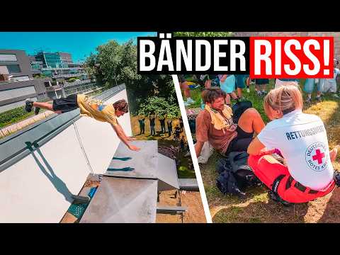 SCHWERE KNIE-VERLETZUNG auf Parkour Jam! | „Cash for Tricks“ Contest ESKALIERT! | Nürnberg