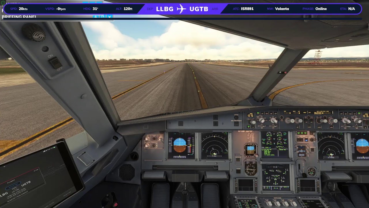 MSFS2020 LIVE 🔴 | Tel Aviv - Tbilisi |Fenix Airbus 320 | Vatsim |Israir Airlines