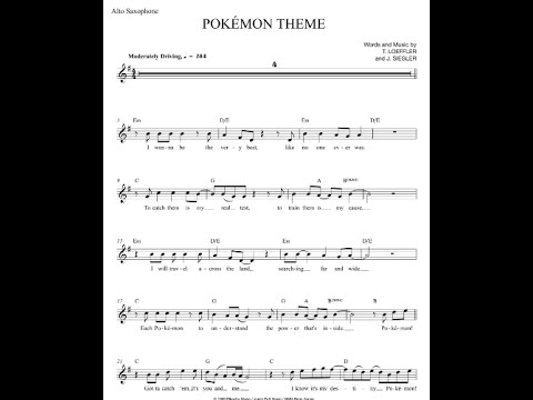 Pokemon Theme Alto Sax | Hot Sex Picture