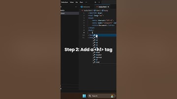 HTML Hello World 🌍 | Beginner Web Dev Tutorial (Shorts)