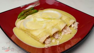 Enchiladas Suizas con Tortillas hecha a mano - &quot;El Saborcito Rojo&quot;