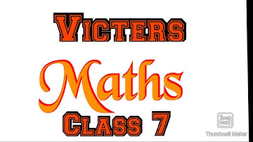Victers Std 7 Maths Activities Class 39 22 April 2021