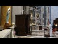 Rosary praying for the end of the coronavirus pandemic from St. Peter's Basilica 12 May 2021 HD