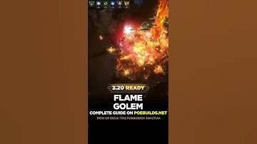 Thumbnail of 3.20 FLAME GOLEM ELEMENTALIST- PoE Builds - The Forbidden Sanctum #shorts #pathofexile #poe