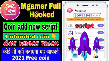 MGamer coin add trick |mgamer refer H@ck trick 2021 mgamer app unlimited coin script RahulTech 🤑