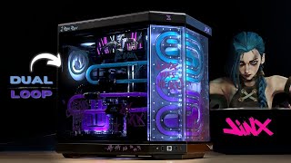 League of Legends Arcane Jinx Themed PC Build ft. Bitspower X HYTE Y70 Distroplate