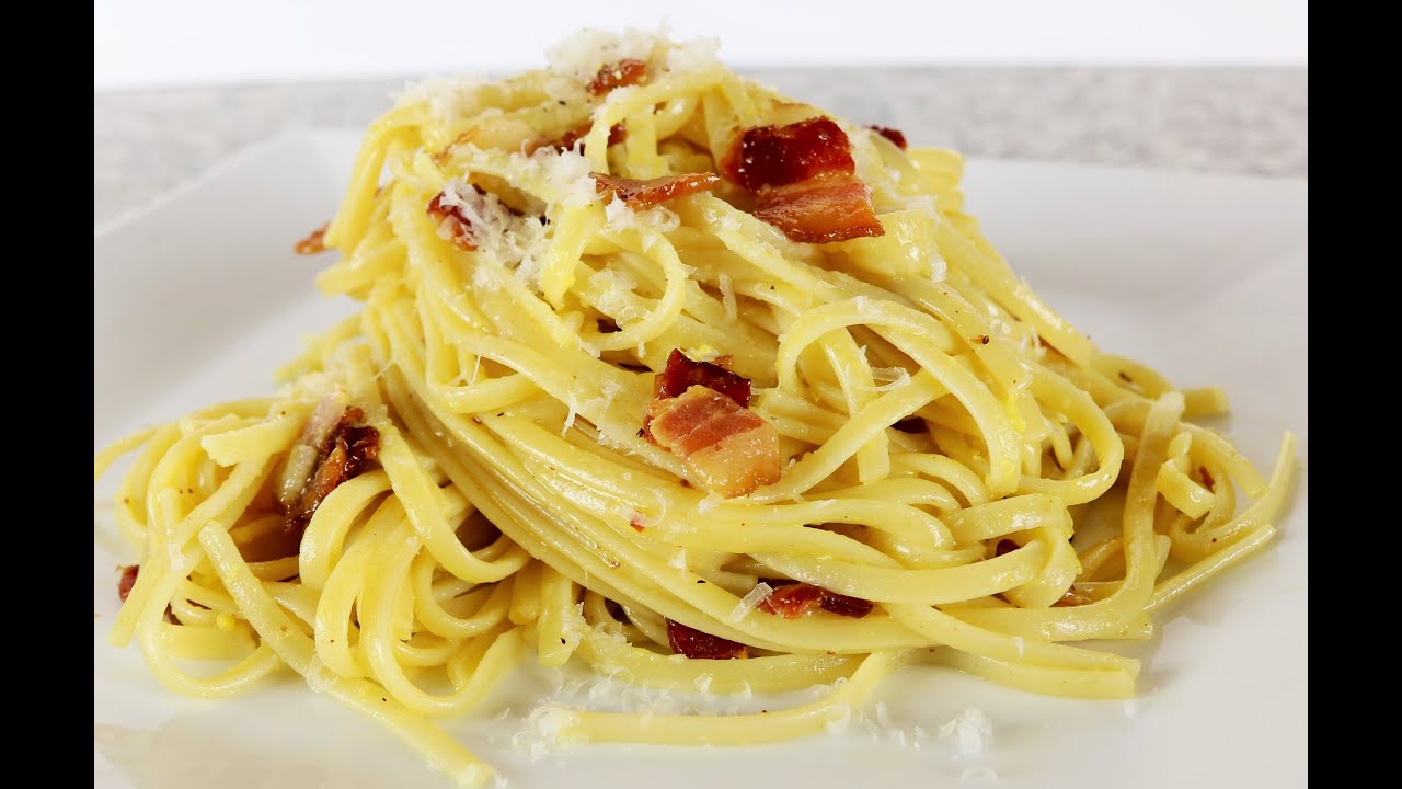 Espaguetis a la Carbonara - Pasta Deliciosa, Rapida, y ...