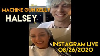 Halsey Instagram Live with Machine Gun Kelly (08/26/2020) Without Coments