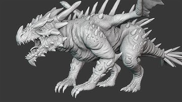 Create a Dragon Part 1 - Sculpting Timelapse