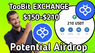 TooBit Exchange Airdrop || Free 210 USDT Instant Bonus ||  New Crypto Loot Today