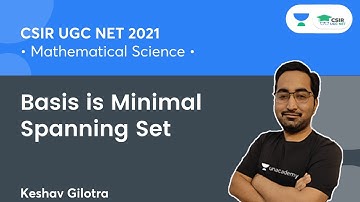 Basis is Minimal Spanning Set || Keshav Gilotra #shorts