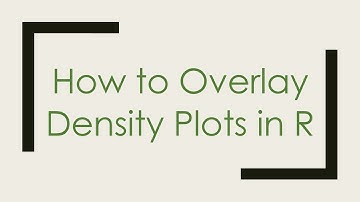 How to Overlay Density Plots in R