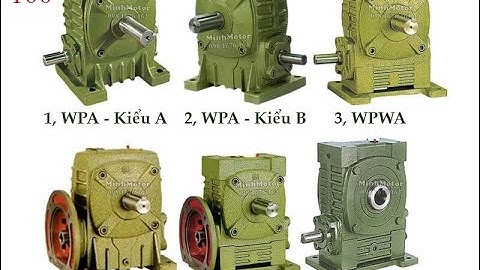 Hộp giảm tốc trục vít WPA 100, trục vuông góc, 0968140191, MinhMotor