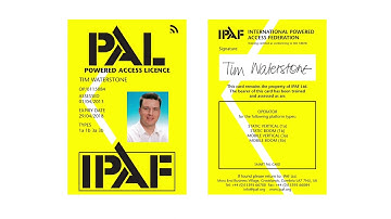 GS1932 Familiarisation IPAF License