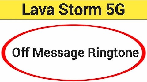 How to turn off message ringtone, Lava Storm 5G me message sound band kaise karen, message problem
