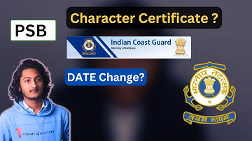 PSB Coast guard - Character Certificate Template, Date Change.