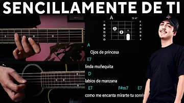 Sencillamente De Ti - T3R Elemento GUITARRA Tutorial / DEMO | Acordes