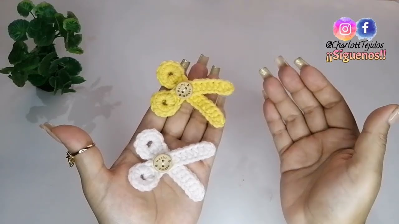 ✂️Vamos a Tejer y Emprender ✂️Mini Tijera a Crochet #viral #crochet #youtube