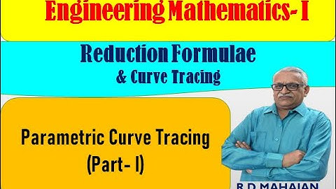 Engineering Mathematics I I Unit 4: Reduction Formulae & Curve Tracing I Parametric Curve Tracing